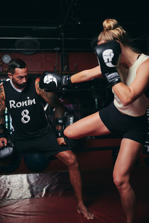 Ronin Kickboxing Training Session